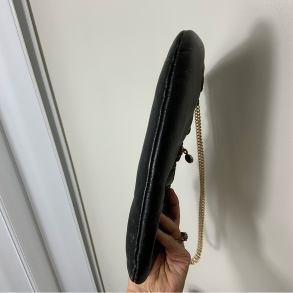 Vintage Andre chain link pleated  leather handbag - Picture 4 of 6